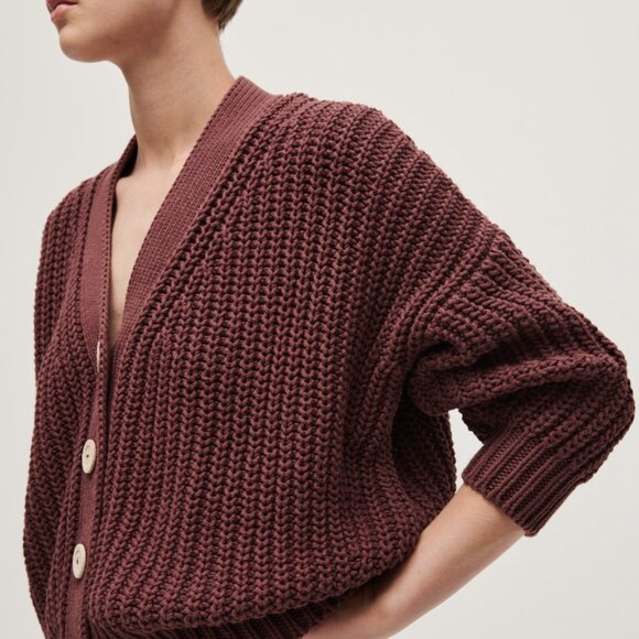 babaà cardigan no18 black cherry - Picture 3 of 13